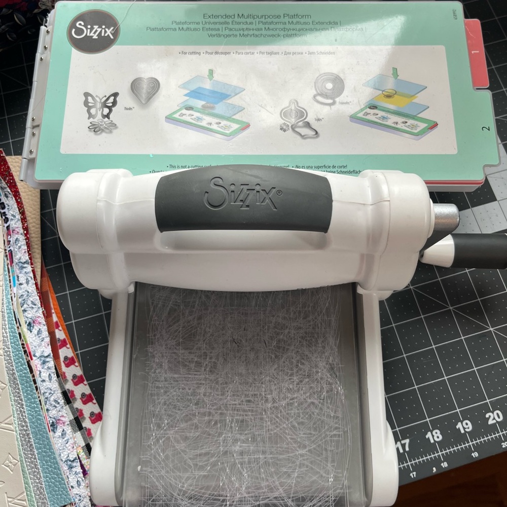 Sizzix Big Shot with bow dies and faux leather